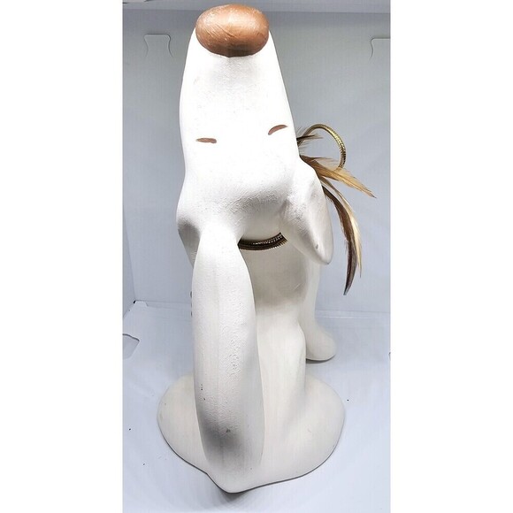 Howling Coyote Southwestern Native American Feather Southwest Decor Figure - Picture 9 of 11